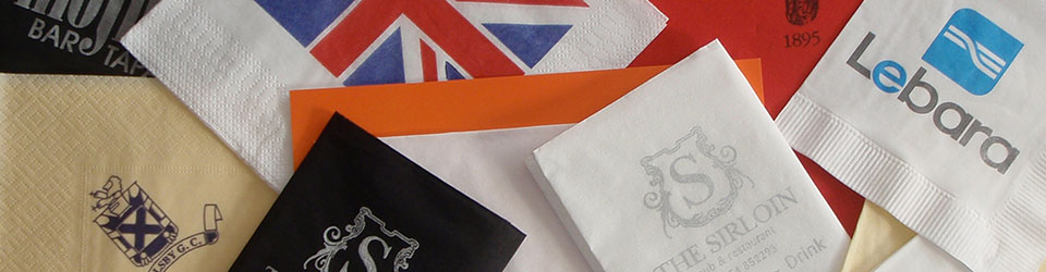 Fylde Coasters customised serviettes and napkins